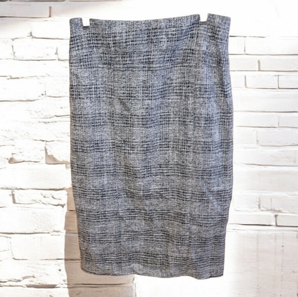 New York & Company 7th Avenue Grey Pencil Skirt 0 Office Career